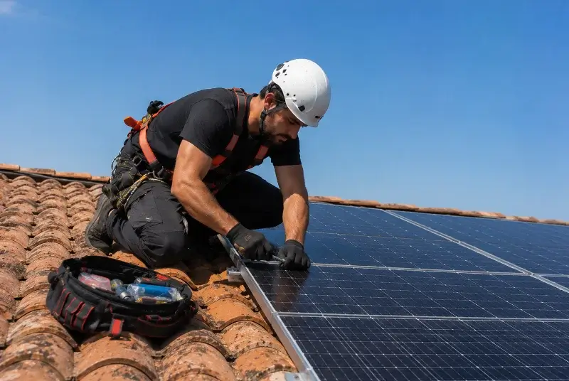 Maintenance et monitoring de panneaux solaires à Genneton