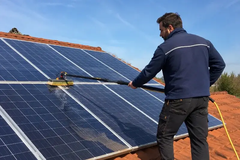 Nettoyage et entretien de panneaux solaires à Genneton